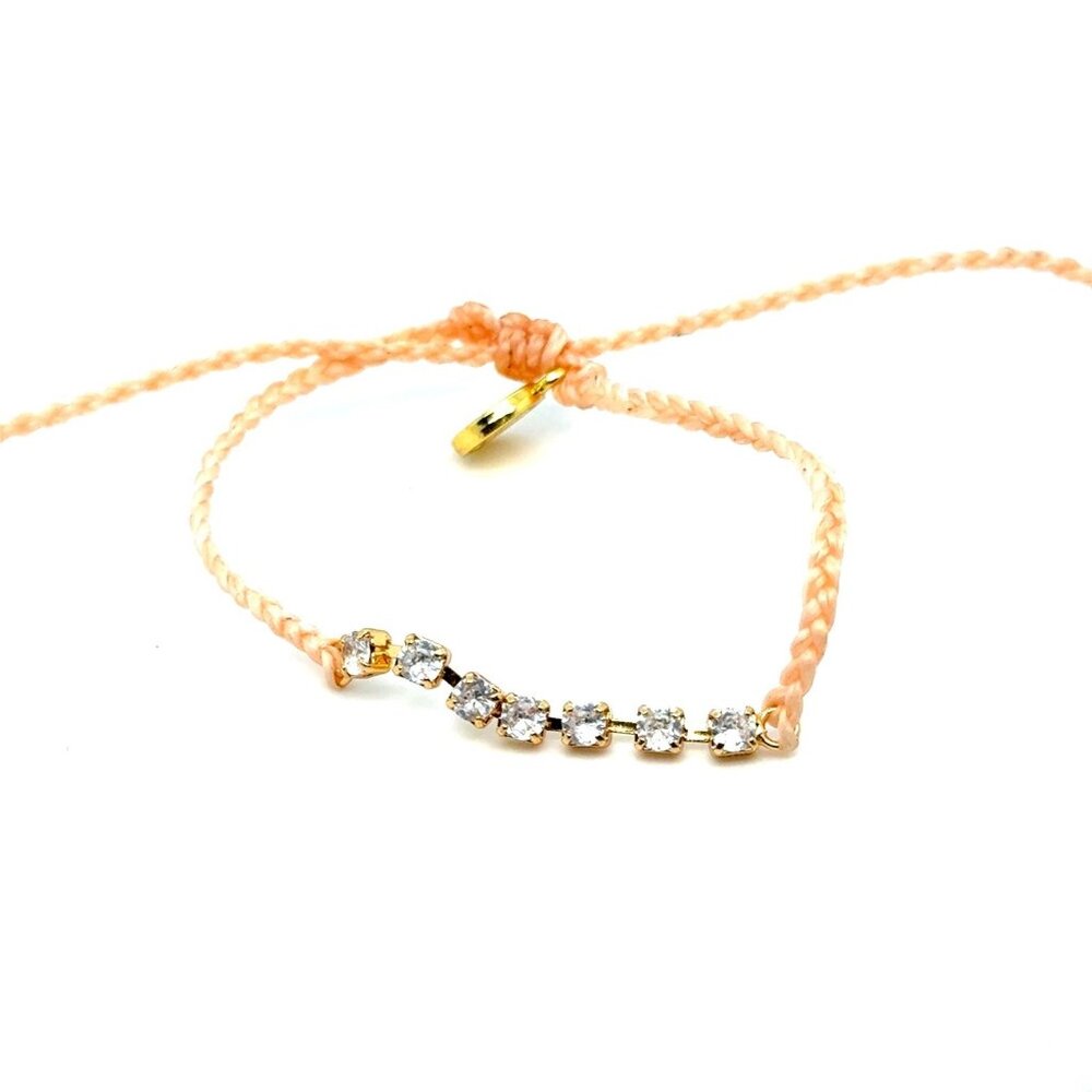 Pura Vida 7-Rhinestones Bracelet